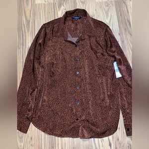 Liverpool Women’s Dark Brown Leopard Patterned Shirt